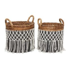 ตะกร้าผ้าหวายเก็บของอเนกประสงค์ ดีไซน์ทันสมัย พร้อมหูหิ้วแบบดีไซเนอร์ สำหรับใช้ในโรงแรม - Product Image 5