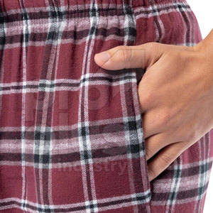 Pantalon en flanelle droit pour homme, léger, décontracté, pour l'hiver, lavage foncé, coupe confortable - Product Image 6