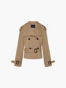 Chaquetas de Gabardina de la Mejor Calidad, Recubiertas de Cuero Sintético, Unisex, con Diseño de Logotipo Personalizado - Product Image 3