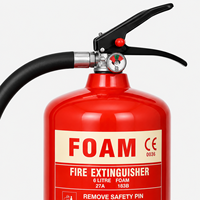 Extincteur à mousse en acier KHi 6L, portable, certifié CE, 27A 183B, pour les incendies de classe A/B, pour usage industriel et commercial