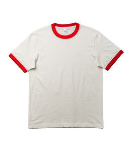 Camiseta de algodón 100% personalizada de alta calidad para hombre Ringer tejido orgánico Hip Hop técnicas teñidas lisas Ringer camisetas para hombre - Product Image 2