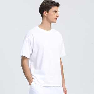 Personalizado Nuevo Diseño de Manga Corta Liso Gimnasio Color Sólido Peso Pesado de Gran Tamaño de Algodón Orgánico Hombres Gimnasio Camiseta para hombres - Product Image 1