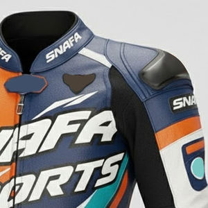 Chaqueta de Motociclista de Cuero Genuino para Hombre, Transpirable, de Invierno, con Protección, Bolsillos Delanteros, Chaquetas de Motocicleta al por Mayor - Product Image 4