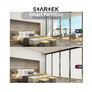 Ambiente de lujo y privacidad sin concesiones-Vidrio inteligente PDLC en hoteles, resorts y Spas-Película inteligente STARTEK 2 - Product Image 1