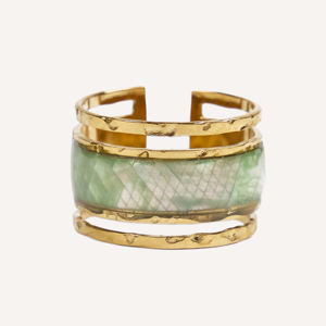 CUCOCUCA YXQ R96 Bague en acier inoxydable avec pierre nacre, magnifique bague au design intemporel pour un usage quotidien, expédition en 48h pour l'UE - Product Image 6