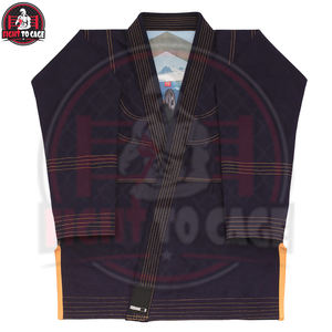 Customized Design Black BJJ Martial Arts Uniform Kimono Unisex Polyester Cotton Stretch Breathable Lightweight - Product Image 3