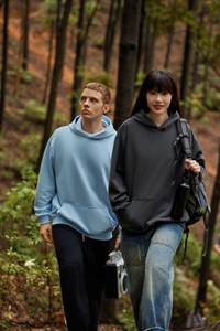 Sweat à capuche en polaire de haute qualité, épais, unisexe, coupe oversize, imprimé en sérigraphie, écologique, coupe ample, hiver - Product Image 4