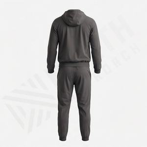 Conjunto Deportivo al por Mayor, Sudadera con Capucha y Cremallera, Pantalones Deportivos, Chándal para Hombre, Ligero, para Entrenamiento, Gimnasio, Color Personalizado - Product Image 2