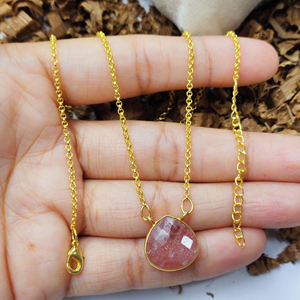 Collier pendentif pierre de lune arc-en-ciel 14mm pierre précieuse argent Sterling 925 or Vermeil lunette ensemble pendentif collier collier de pierres précieuses - Product Image 5