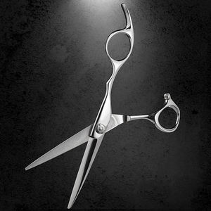 Ciseaux de coiffeur de meilleure qualité finition polie lame droite tranchante ciseaux de coiffure en acier allemand avec pochette - Product Image 5