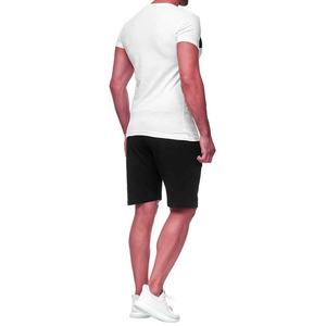Conjunto Deportivo de Verano 2024 para Hombre, Transpirable, de 2 Piezas, Estampado, 100% Algodón, Camiseta y Pantalones Cortos de Punto - Product Image 3