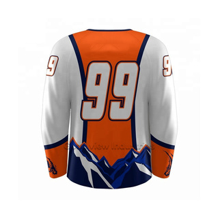 Nueva Llegada: Camisetas de Hockey sobre Hielo Sublimadas Personalizadas con Logotipo, Transpirables, de Secado Rápido, 100% Poliéster, Nombre y Diseño del Equipo Personalizados - Product Image 3