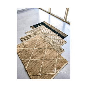 Modern Jute <b>Rugs</b> for Home Decor Eco Friendly Handwoven Carpet for Stylish Living <b>Spaces</b> - Product Image 3