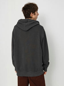 เสื้อฮู้ดผ้าฝ้ายฟอกสี100% สำหรับผู้ชายเสื้อแนวสตรีทสีเรียบลายเรียบสีล้วนพร้อมเทคนิคพัฟออกแบบได้ตามต้องการและพิมพ์โลโก้ได้ตามต้องการ - Product Image 4