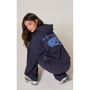 Women's Soft Kangaroo Hood Solid-Colored Winter Hoodies Customized Logo Print Embroidery Kangaroo Pocket - Product Image 4