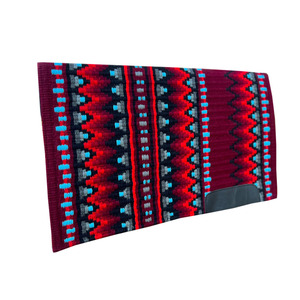 Couverture de tapis de selle de style occidental multicolore de qualité extrême vente chaude de laine de Nouvelle-Zélande prix de gros - Product Image 1