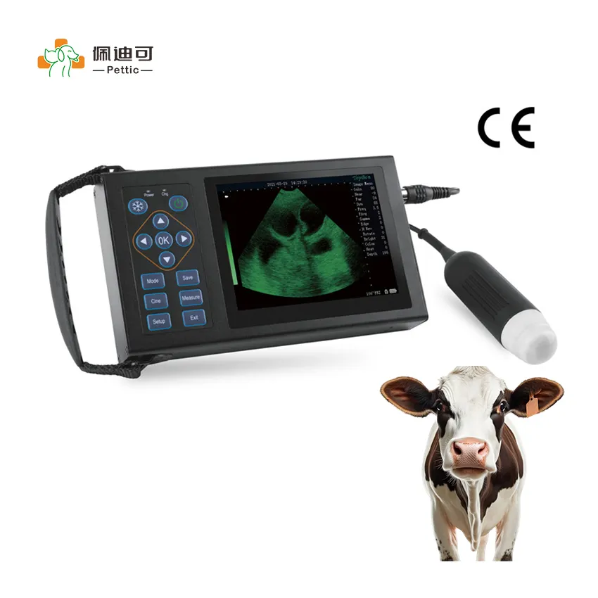 PETTIC Farm Use Livestock Mechanical Veterinary Equipment Cattle Portable Pregnancy Wireless Ultrasound Scanner