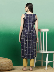Kurtis de Algodón Puro Estampado de Calidad de Exportación, Estilo Casual Elegante para Oficina, Corte Recto, MP-1044, Ajuste Regular de Verano para Mujer, Estilo Indio - Product Image 6