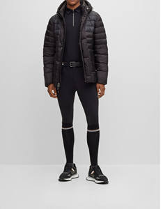 Chaqueta Acolchada Gruesa con Capucha y Color Personalizado de Dos Tonos para Hombre, Chaqueta Estilo Hip Hop Urbano de Gran Tamaño - Product Image 3