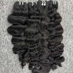 ผมดิบแบบเรมี่คนจากแคมโบเดียนผม100% แบบ100% สีเดียวผมมนุษย์แบบปรับแต่งได้ - Product Image 1