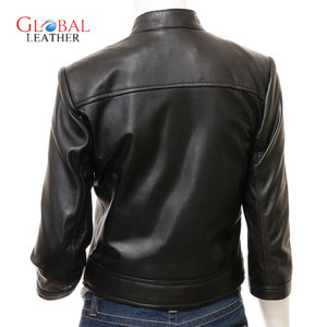Chaqueta de Cuero Vacuno para Mujer, Diseño de Primera Calidad, con Cuello Alto, Tejido Transpirable, Ecológico y de Secado Rápido - Product Image 4