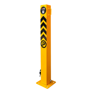 Barrera de Estacionamiento Plegable de Acero de 60 cm, Poste de Estacionamiento con Cerradura para Estacionamiento de Autos, Equipo de Estacionamiento para Garajes - Product Image 5