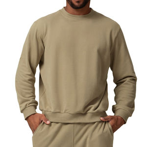 Alta calidad nuevo estilo transpirable ropa al por mayor hombres 100% algodón manga larga sudaderas Color de peso pesado temporada de invierno - Product Image 5