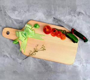 เขียงไม้อะคาเซียเขียงไม้ออกใหม่ธรรมชาติเขียงทรงรีทำจากไม้มะกอก - Product Image 2