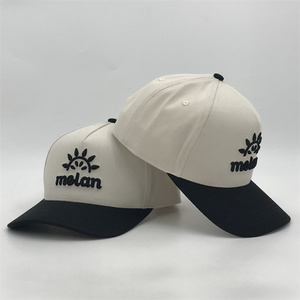 หมวกเบสบอล5แผงแบบสั่งทำ3D เต็มรูปแบบปักลายจุดปรับขนาดได้สไตล์สปอร์ตทำจากผ้าฝ้ายโพลีเอสเตอร์สำหรับผู้ชาย - Product Image 2