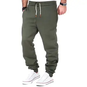 Pantalon de jogging élastiqué en polaire pour homme, pantalon de survêtement décontracté, pantalon de jogging grande taille - Product Image 1