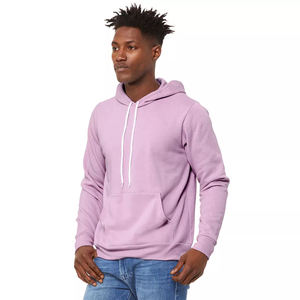 Veste polaire décontractée à capuche en coton 100% pour hommes lourds pour l'hiver 2025 - Product Image 3