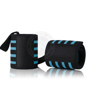 Pro Circle Heavy Duty Gym Muñequeras Soporte de algodón profesional para levantamiento de pesas Logotipo personalizado Gran trabajo de fitness - Product Image 4