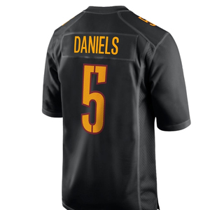 Maillot de football américain personnalisé noir, qualité supérieure, respirant, léger, évacuant l'humidité, durable, vêtements d'équipe - Product Image 2