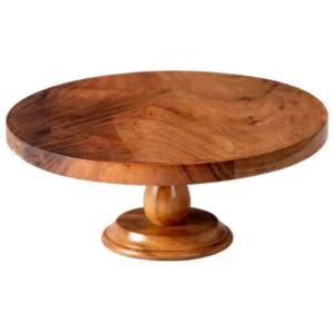 Factory Hot <b>Sale</b> Wood <b>Cake</b> Tray and <b>Stand</b> Made in India Acacia Wood <b>Cake</b> <b>Stand</b> and Tray - Product Image 6