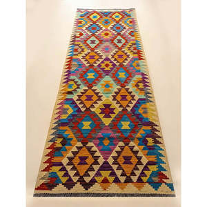 พรมกิลิม ไมมาณา อัฟกานิสถาน ขนาด 290 x 79 ซม. พรมปูพื้นและชุดพรม - Product Image 4