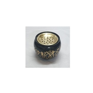 Nuevo diseño árabe boda chapado en oro Mubkhar Bakhoor latón antiguo musulmán decoración del hogar color negro y dorado quemador de incienso - Product Image 4