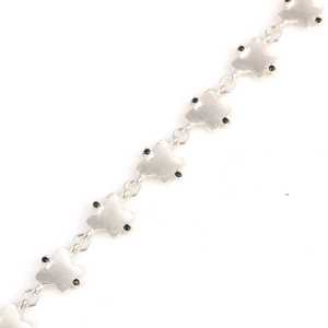 925 Sterling Silver Ayar Crystal Butterfly <b>Bracelet</b> with Black Round Stone Everyday Wear for Women - Product Image 4