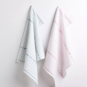 Ensemble de serviettes de cuisine haut de gamme sur mesure de la meilleure qualité grand fil gaufré rayé 380 GSM à séchage rapide style uni hôtel plage utilisation - Product Image 4