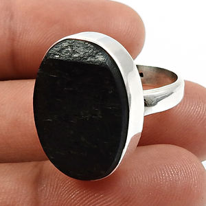 Haute qualité noir Tourmaline pierre précieuse anneau cadeau pour les femmes solide 925 en argent Sterling bijoux fins forme personnalisée anneaux faits à la main - Product Image 5