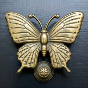 Elegante aldaba de puerta de abeja de miel de latón Diseño único de ganchos y rieles de decoración para el hogar - Product Image 4