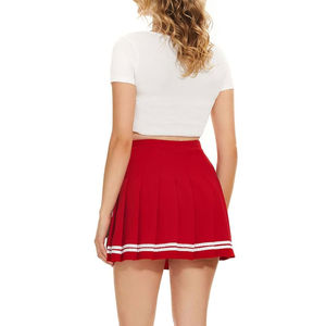 Jupe de tennis hip-hop pour femmes de haute qualité, taille haute, respirante, 100% polyester, vêtements de sport, poches, personnalisable, nom de l'équipe OEM - Product Image 6