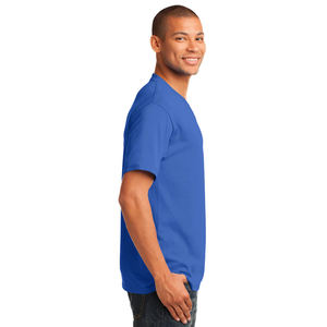 Camiseta de algodón con cuello en V para hombre, Camisetas Básicas de mezcla de algodón con cuello en V, camiseta Port & Company PC54V con cuello en V para hombre - Product Image 5