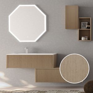 Grace Nordik 30x55x20 cm Flat Open Wall con ripiano tabacco rovere Color confezione da 1 - Product Image 2