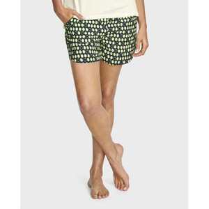 Pantalones cortos de pijama de popelina de lujo para mujer Cintura elástica azul con logotipo personalizado Transpirable y térmico suave para noches de Otoño de verano - Product Image 1