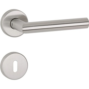 ชุดมือจับคันโยกสแตนเลส APTEC Basic 02 ขนาด 60 มม. แบบด้านรูปตัวยู DIN ซ้าย/ขวา พร้อมรางและอุปกรณ์เสริมสำหรับราวม่าน D/D 30 - Product Image 1