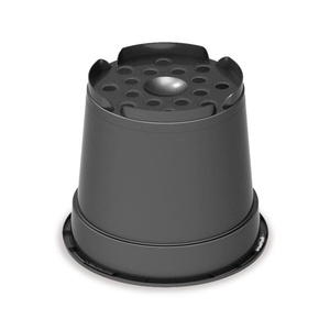 Macetas de vivero certificadas CE/CBE de alta calidad, plástico redondo reciclado, fondo alto disponible, varios colores, uso de plantas, paleta empaquetada - Product Image 1