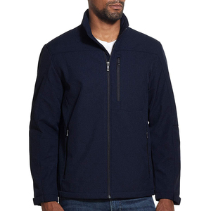 Prix d'usine Votre propre LOGO Veste softshell de haute qualité personnalisée Vestes softshell de couleur noire pour hommes - Product Image 2