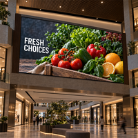 Écran LED d'intérieur P1.86 960x960mm 3840Hz, panneau mural vidéo LED couleur pleine, service frontal, pour centre commercial