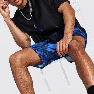 Ensemble de haute qualité pour hommes Streetwear survêtement décontracté hommes à manches courtes impression T-Shirt Shorts ensembles de 2 pièces - Product Image 4