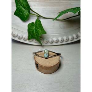 Navajo Handmade Sonoran Gold Turquoise & Sterling <b>Silver</b> Fashion <b>Cuff</b> <b>Bracelet</b> - Product Image 1